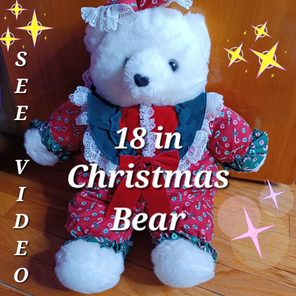 Christmas bear 18 inches Plushie